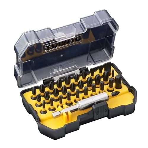 DEWALT Torsion Bit-Set (32 Piece) with 10x Stronger Magnetic Force | 14.1cm x 14.5cm x 4.2cm thumbnail 1