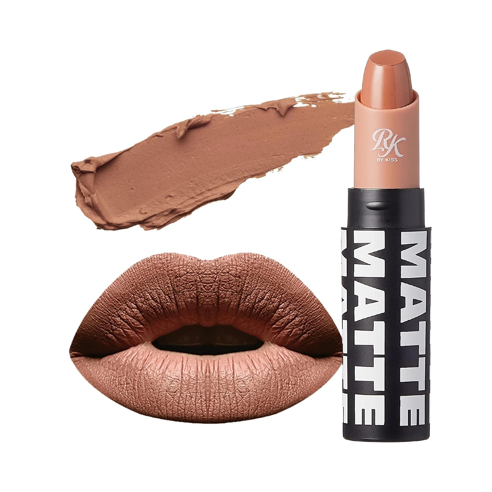 Ruby Kisses Matte Lipstick Nude Rose 3ml (0.12 oz) | Long-Lasting Color — Brown Sugar
