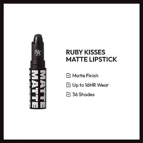 Ruby Kisses Ultra Matte Lipstick 3.5g | Long Lasting, Full Coverage, Matte Finish thumbnail 3