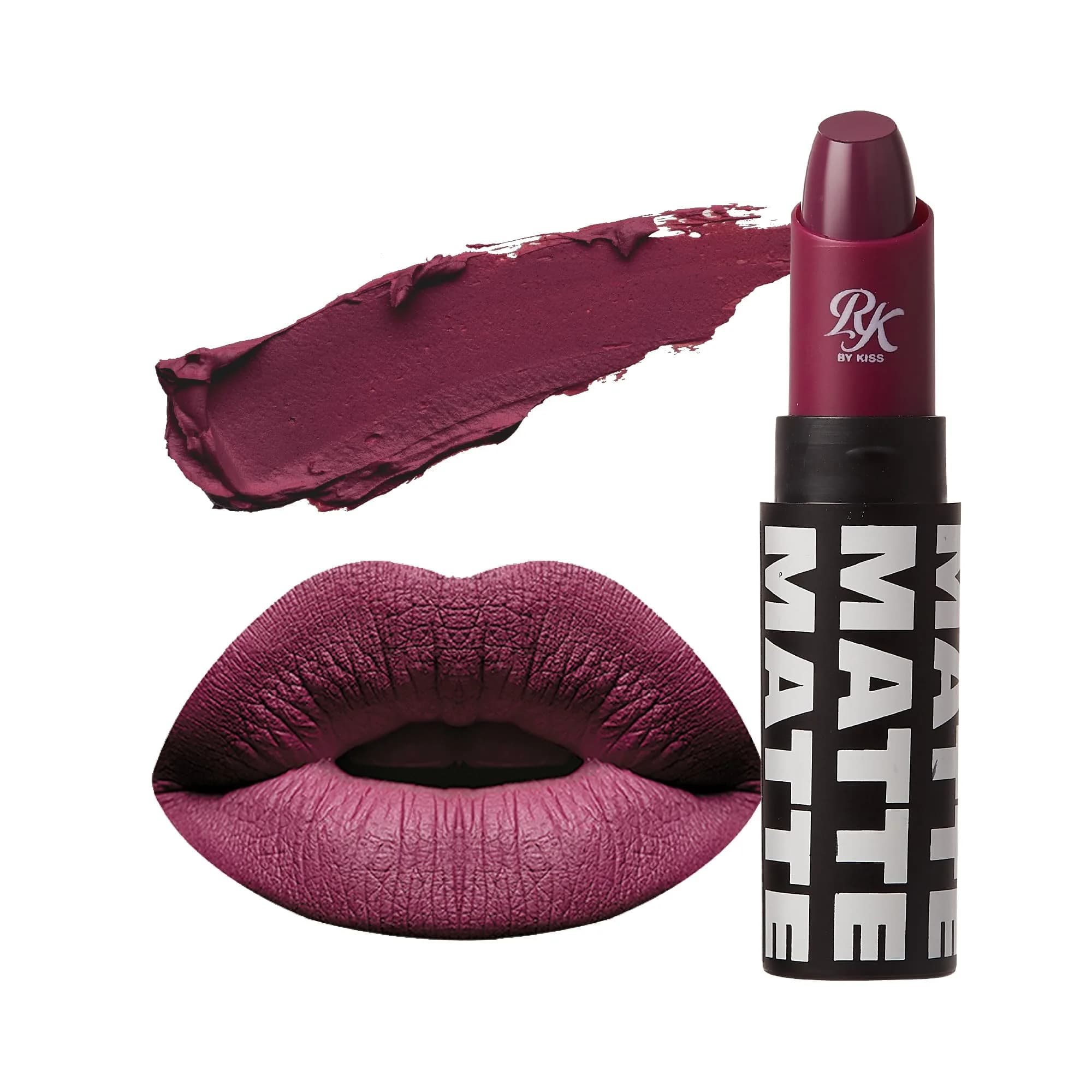 Ruby Kisses Matte Lipstick Plum Wine | Long Lasting, Rich Matte Finish (3ml)