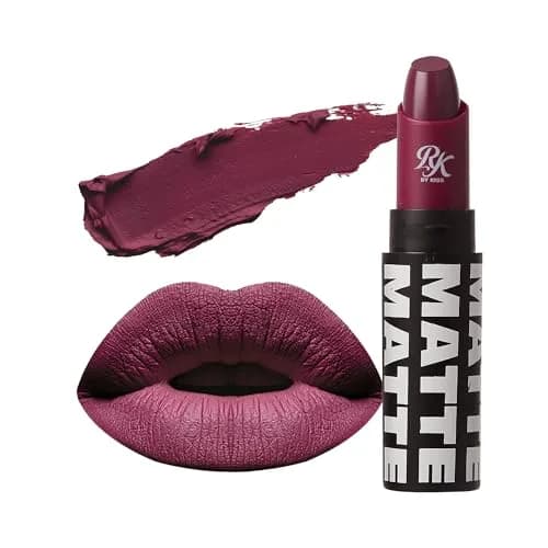 Ruby Kisses Matte Lipstick Plum Wine | Long Lasting, Rich Matte Finish (3ml) thumbnail 1