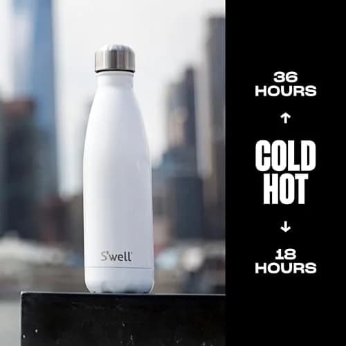 S'well Stainless Steel Water Bottle 17 oz Angel Food | Triple-Layer Insulation, Keeps Drinks Cold 36h & Hot 18h thumbnail 3