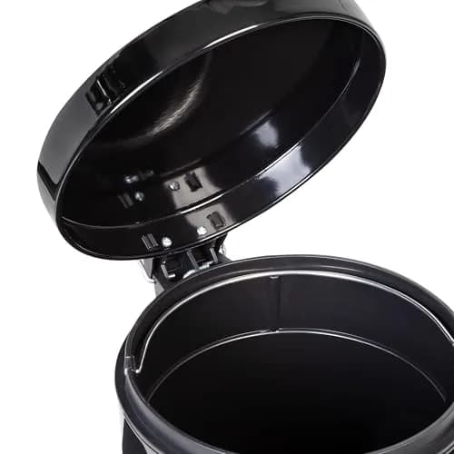 Honey-Can-Do Black Trash Can 12L | Hands-Free Step Pedal, Removable Inner Bucket thumbnail 3