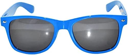 OWL Classic Vintage Smoke Lens Sunglasses Blue Frame Retro 80’s | UV400 Impact-Resistant thumbnail 2