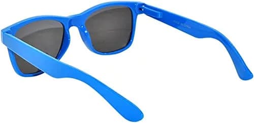 OWL Classic Vintage Smoke Lens Sunglasses Blue Frame Retro 80’s | UV400 Impact-Resistant thumbnail 3