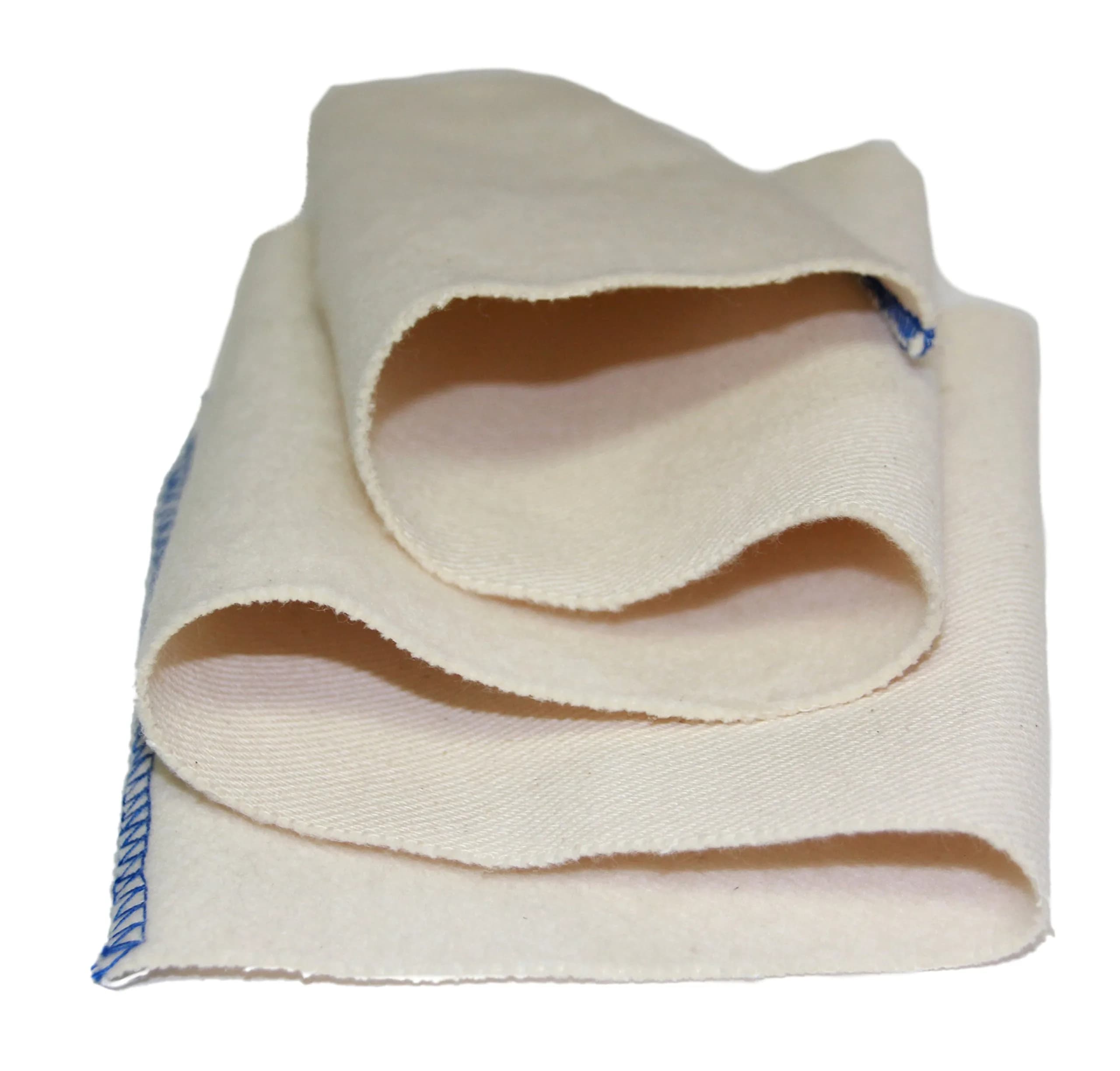 FeetPeople Professional Shoe Shine Buffing Cloth, Natural, 2 Pack | Mirror Finish for Leather Shoes — Natural