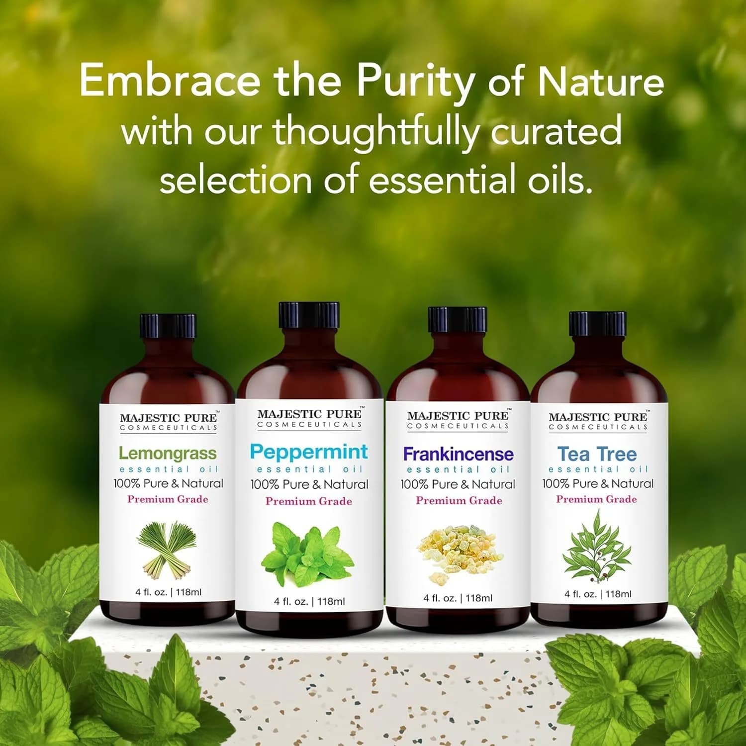 Majestic Pure Peppermint Essential Oil 4 Fl Oz (118ml) | 100% Pure, Natural, Premium Grade - view 8