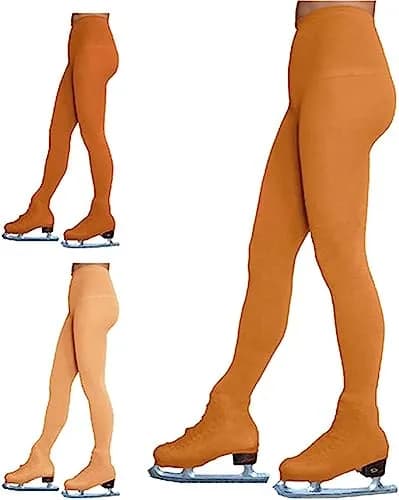 ChloeNoel Figure Skating Tan Over The Boot Tights TB8832 Large | Medium Weight, Soft Matte Finish, Adult Female thumbnail 2