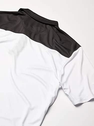 Cutter & Buck Parma Colorblock Polo Small | 100% Polyester, Short Sleeve, White/Titan thumbnail 2