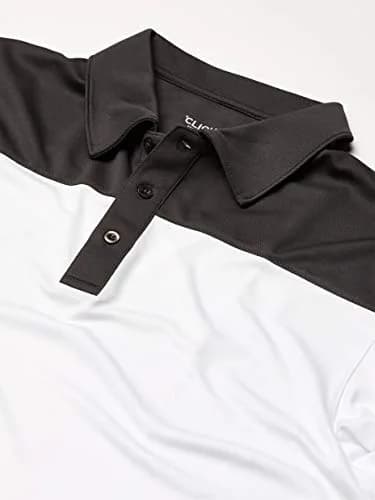 Cutter & Buck Parma Colorblock Polo Small | 100% Polyester, Short Sleeve, White/Titan thumbnail 3