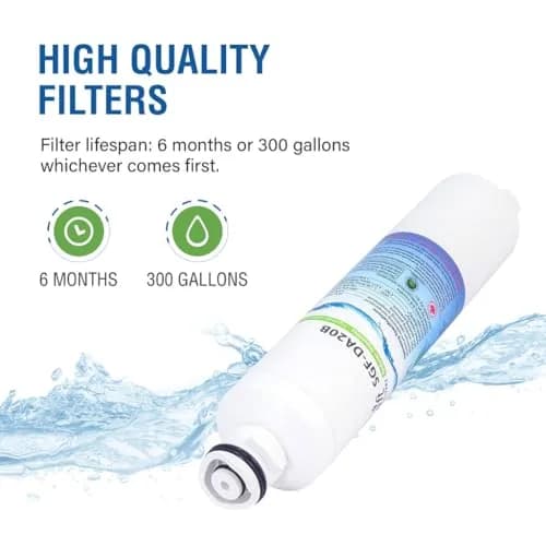 Swift Green Filters SGF-DA20B Refrigerator Water Filter 6 Pack | NSF Certified Coconut Carbon Filtration thumbnail 6