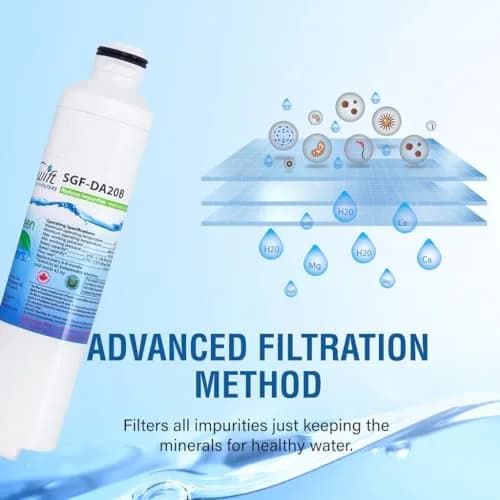 Swift Green Filters SGF-DA20B Refrigerator Water Filter 6 Pack | NSF Certified Coconut Carbon Filtration thumbnail 3