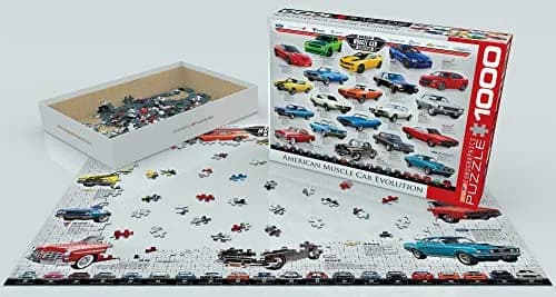 EuroGraphics Muscle Car Evolution Jigsaw Puzzle 1000 Pieces | Educational STEM Toy thumbnail 3