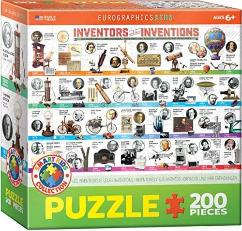 EuroGraphics Great Inventions Jigsaw Puzzle 200-Piece | Educational STEM Learning Puzzle thumbnail 1