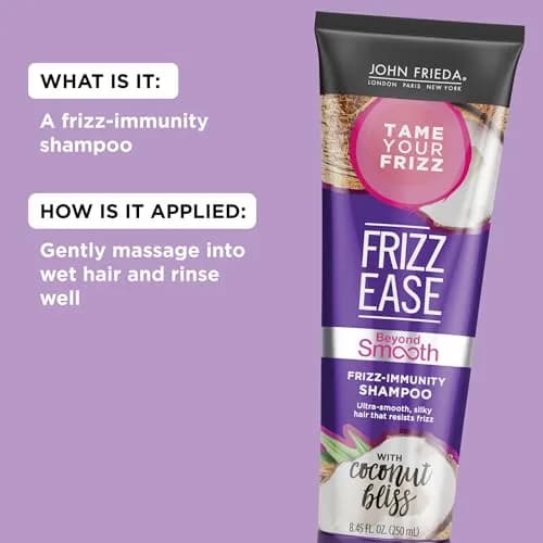 John Frieda Frizz Ease Beyond Smooth Frizz-Immunity Shampoo 8.45 Oz | Anti-Humidity & Frizz-Resistant thumbnail 4