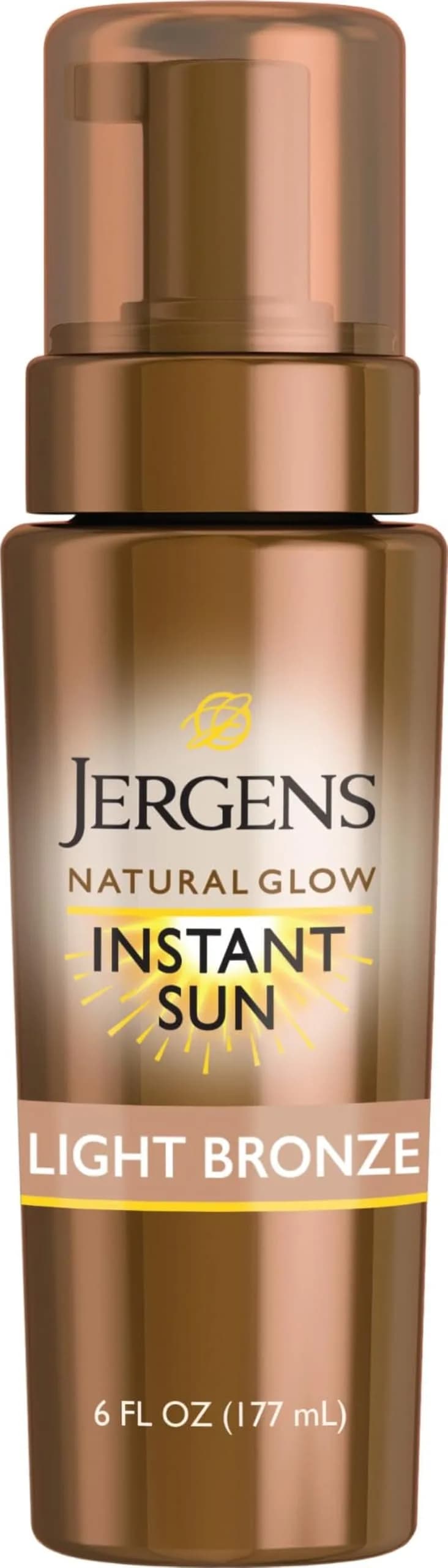 Jergens Natural Glow Deep Bronze Self Tanning Mousse 177ml (6 fl oz) | Instant Tan for Body - main product image
