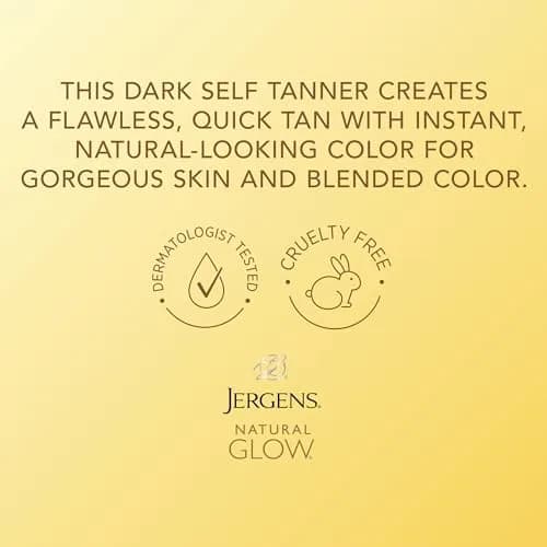 Jergens Natural Glow Deep Bronze Self Tanning Mousse 177ml (6 fl oz) | Instant Tan for Body thumbnail 4