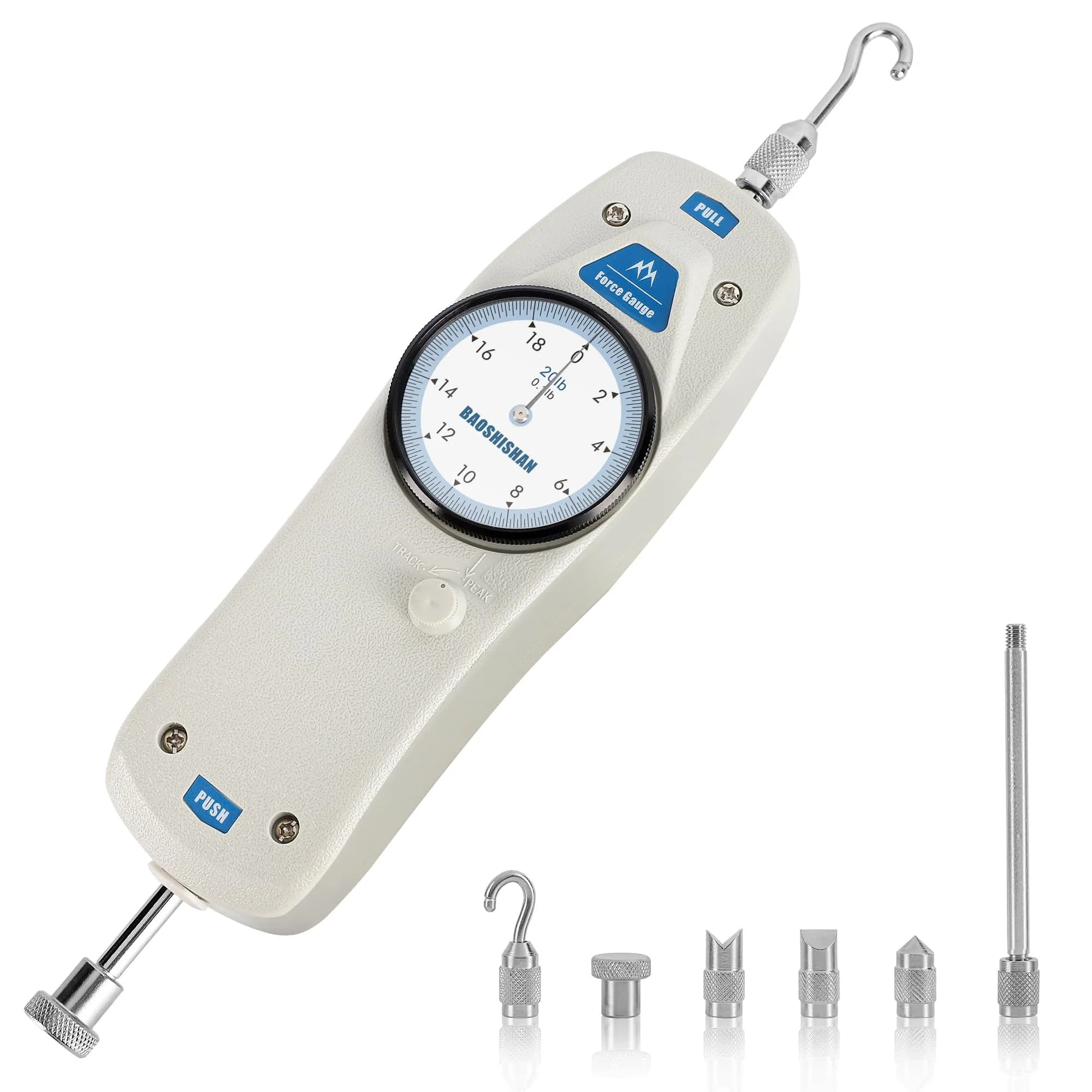 BAOSHISHAN DL Push Pull Force Gauge 9.07 kg (20 lb) | Accurate Force Measurement for Industry & Labs - main product image