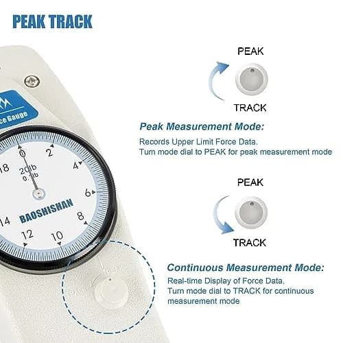 BAOSHISHAN DL Push Pull Force Gauge 9.07 kg (20 lb) | Accurate Force Measurement for Industry & Labs thumbnail 5