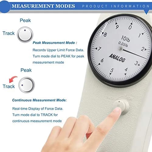 BAOSHISHAN DL-10 10lb Force Gauge | 4.45 kg (10 lb) Push Pull Tester with Calibration Certificate thumbnail 4