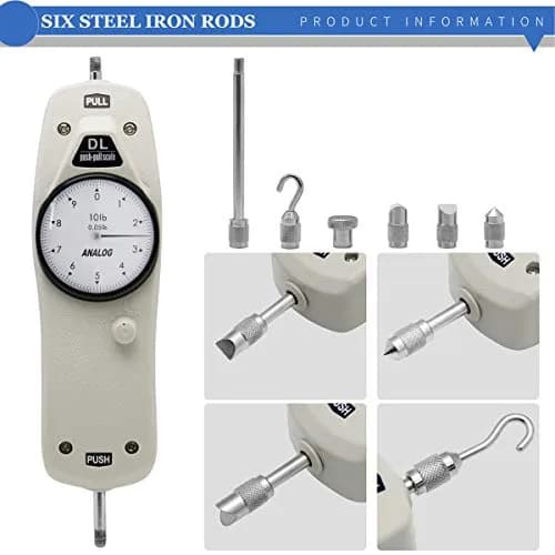 BAOSHISHAN DL-10 10lb Force Gauge | 4.45 kg (10 lb) Push Pull Tester with Calibration Certificate thumbnail 2