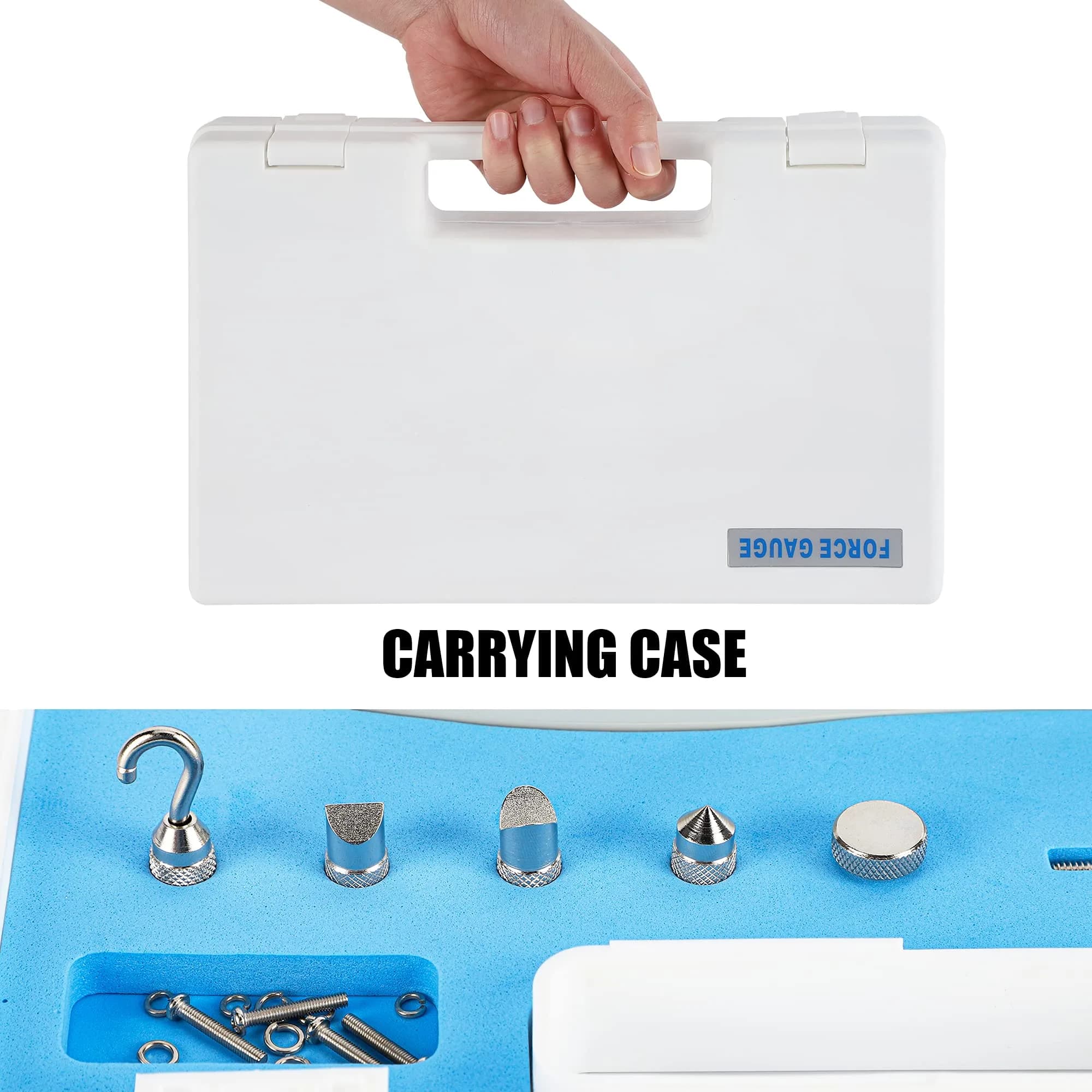 BAOSHISHAN DL 5lb Push Pull Force Gauge Meter with Calibration Certificate & Carrying Case | 0.025lb Resolution - view 6