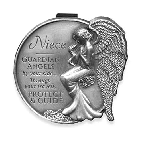 AngelStar Guardian Angel Visor Clip Accent 6.35 cm (2.5-Inch) | Metal Car Visor Clip for Safe Driving thumbnail 1