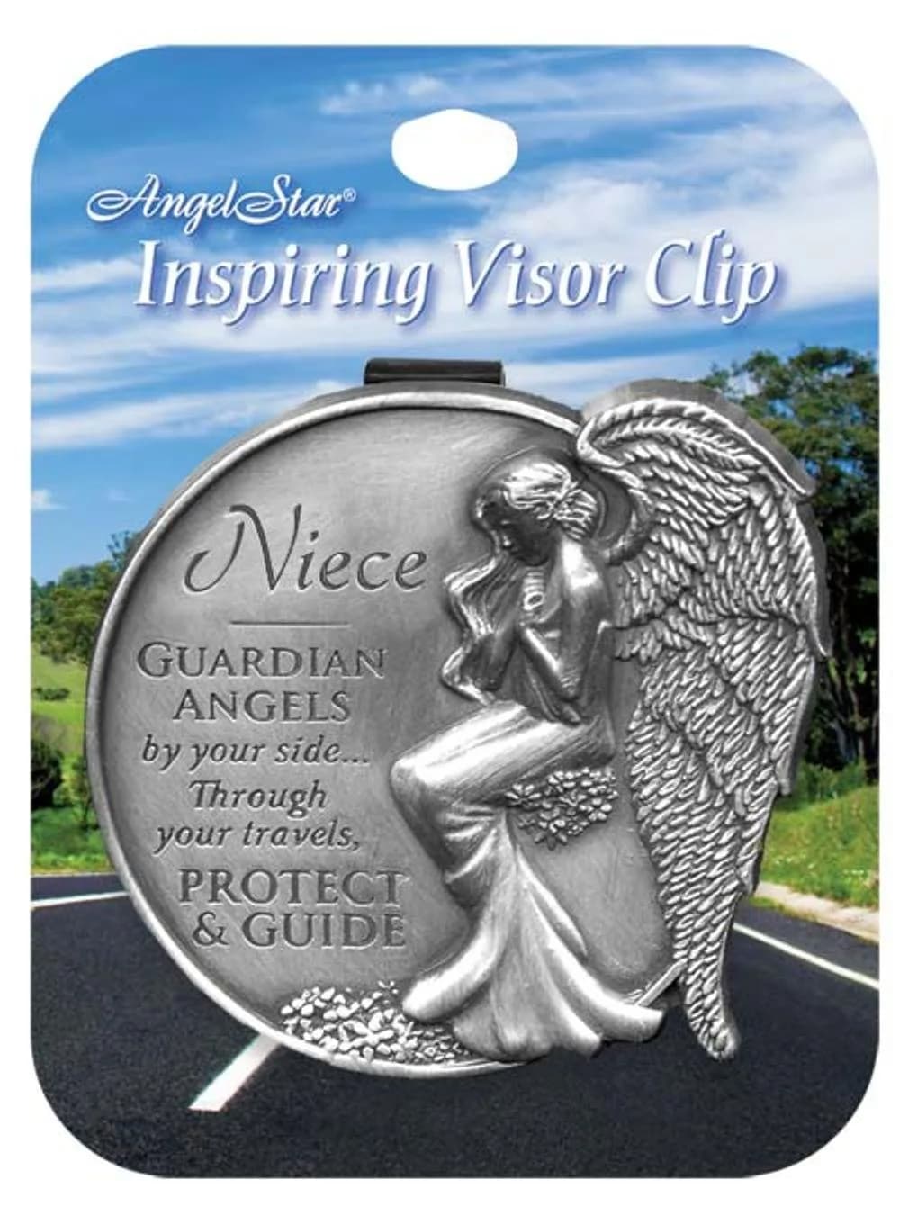 AngelStar Guardian Angel Visor Clip Accent 6.35 cm (2.5-Inch) | Metal Car Visor Clip for Safe Driving - view 3