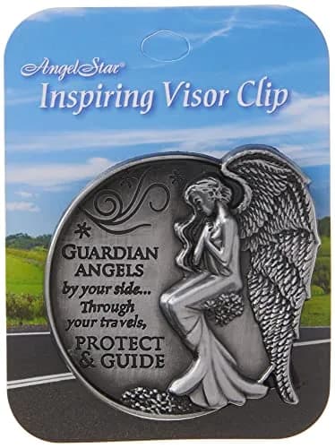 AngelStar Guardian Angel Visor Clip Accent 2.5cm (1 inch) | Metal Clip for Safe Driving thumbnail 5