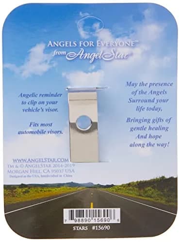 AngelStar Guardian Angel Visor Clip Accent 2.5cm (1 inch) | Metal Clip for Safe Driving thumbnail 6