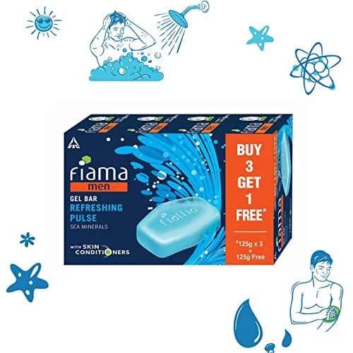 Fiama Men Refreshing Pulse Gel Bar 125g | Skin Moisturising & Invigorating Fragrance thumbnail 5