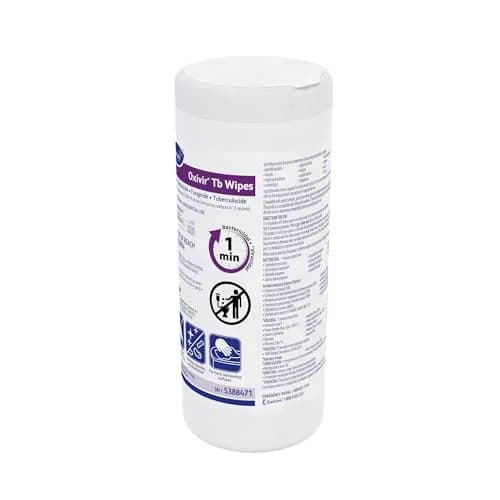 Oxivir Diversey Tb Disinfectant Wipes, 60 Count Canister | EPA Registered Hydrogen Peroxide Formula thumbnail 2