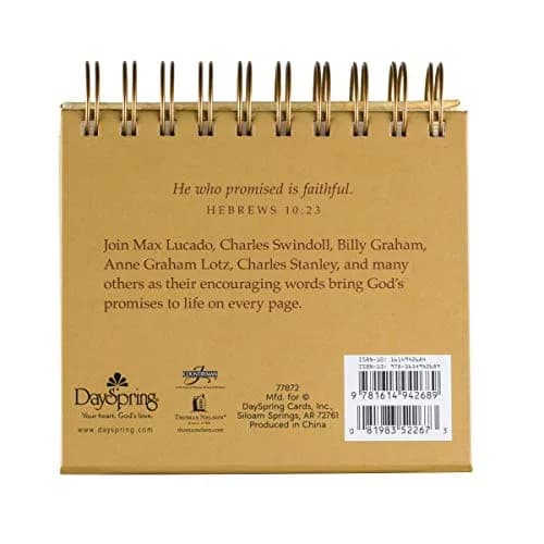 DaySpring God's Promises Day by Day Perpetual Calendar | 13.6cm x 13.9cm (5.3"W x 5.5"H) thumbnail 2