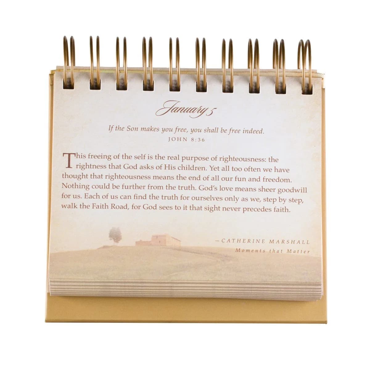DaySpring God's Promises Day by Day Perpetual Calendar | 13.6cm x 13.9cm (5.3"W x 5.5"H) - view 3