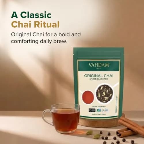VAHDAM Masala Chai Loose Leaf 3.5oz | Traditional Indian Spiced Tea with Aromatic Spices thumbnail 5