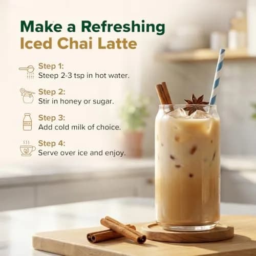 VAHDAM Masala Chai Loose Leaf 3.5oz | Traditional Indian Spiced Tea with Aromatic Spices thumbnail 8