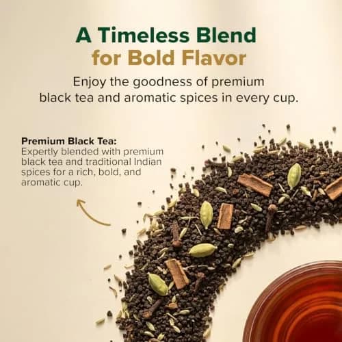 VAHDAM Masala Chai Loose Leaf 3.5oz | Traditional Indian Spiced Tea with Aromatic Spices thumbnail 2