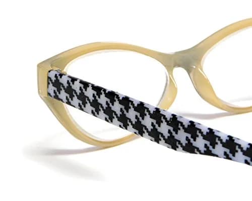 Calabria Emily Women's Reading Glasses – Vintage Cat Eye Frames +1.25 | Stylish, Durable, Fashion-Forward thumbnail 5