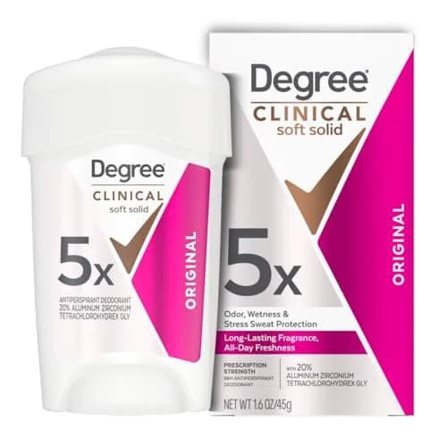 Degree Clinical Antiperspirant Deodorant Soft Solid 1.6 oz | 96-Hour Sweat & Odor Protection thumbnail 1