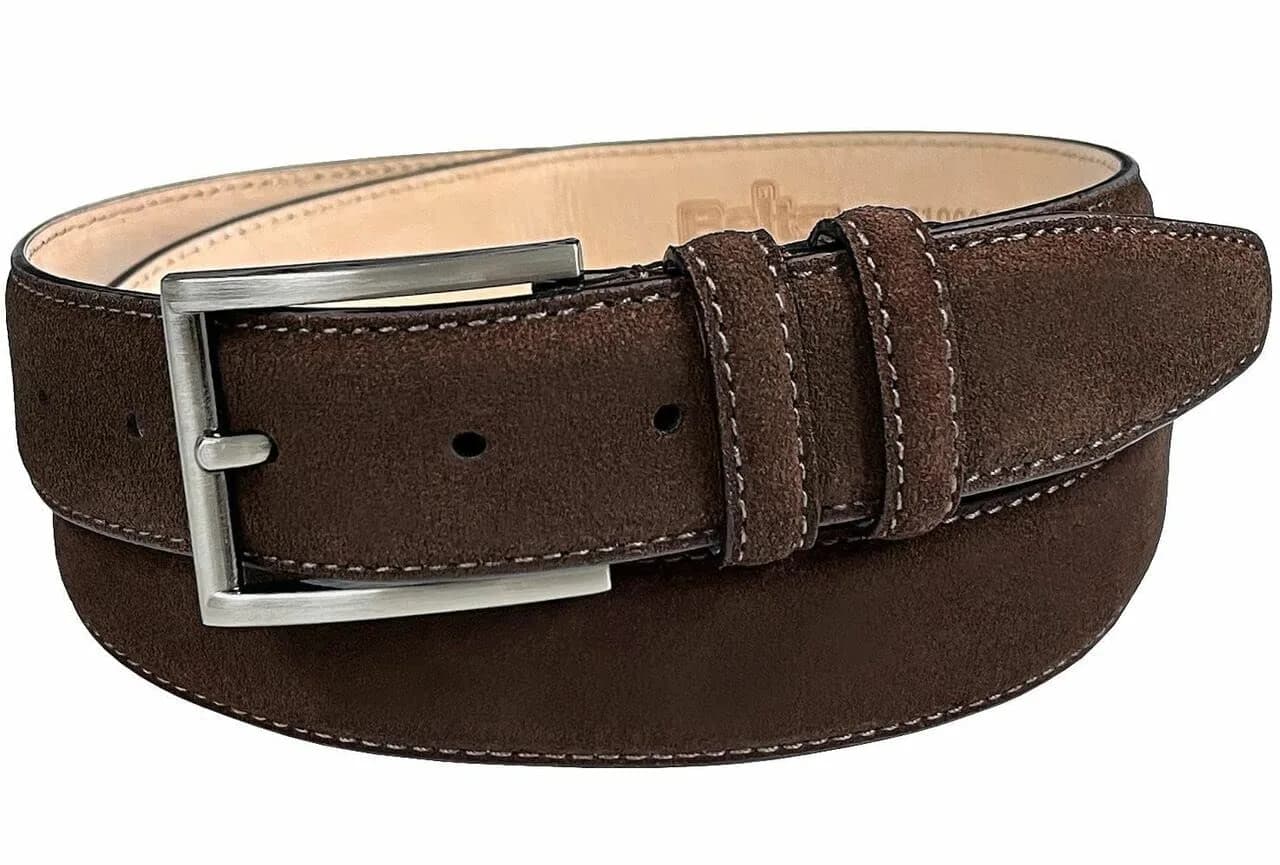 Belts.com Men's Suede Belt 34 | Genuine Leather Casual Dress Accessory