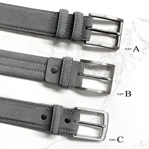 Belts.com Men's Suede Belt 34 | Genuine Leather Casual Dress Accessory thumbnail 5