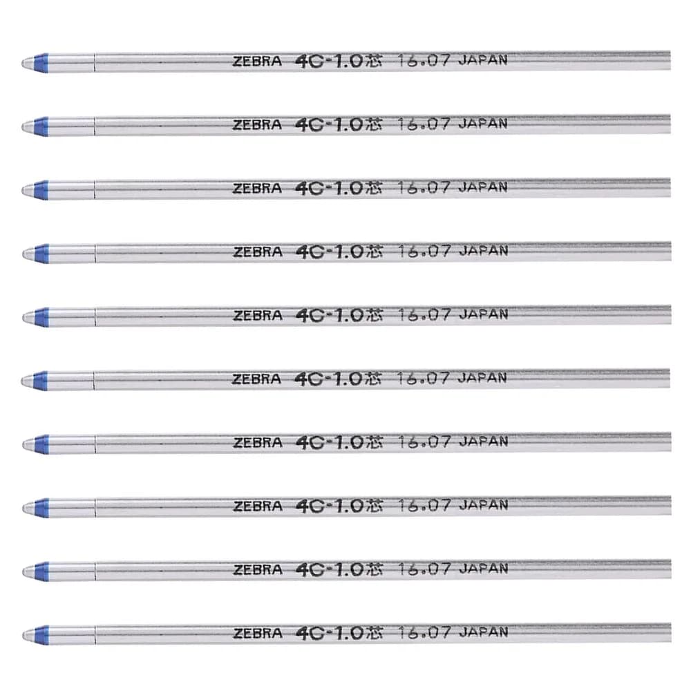 ゼブラ(ZEBRA) Blue Pen Refill 10 Pack | Compatible with Pens & Stylus for Students & Office - main product image