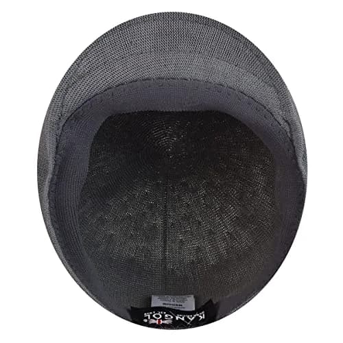 Kangol 507 Bamboo Hat Large Charcoal | Modern Summer Flat Cap with Fitted Comfort thumbnail 5