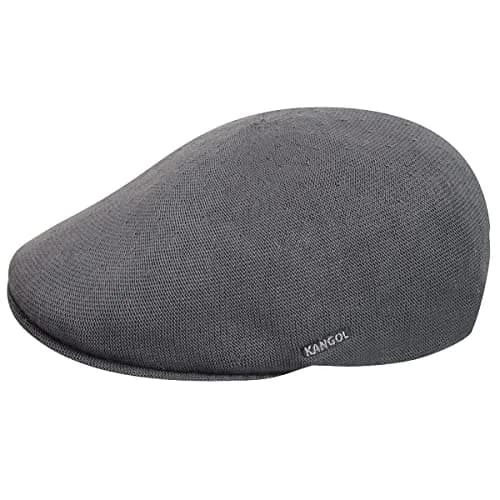 Kangol 507 Bamboo Hat Large Charcoal | Modern Summer Flat Cap with Fitted Comfort thumbnail 2