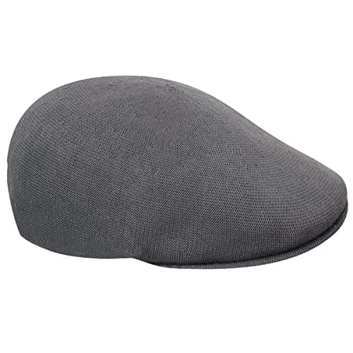 Kangol 507 Bamboo Hat Large Charcoal | Modern Summer Flat Cap with Fitted Comfort thumbnail 3