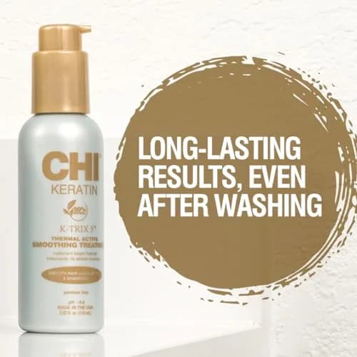 CHI Keratin K-Trix 5 Smoothing Treatment, Hair Serum, 3.92 Oz | Long-Lasting Frizz Control & Shine thumbnail 5