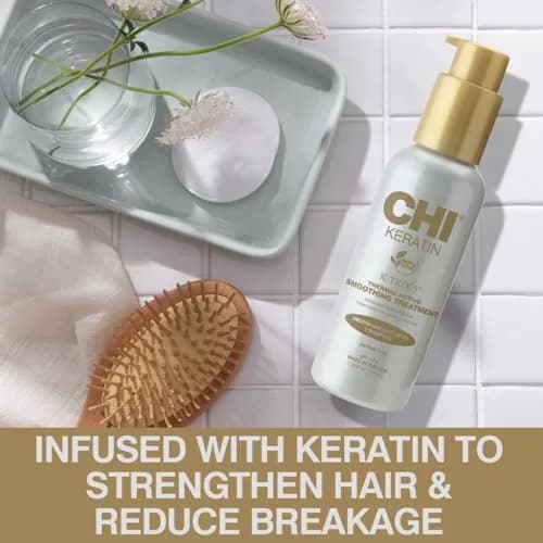 CHI Keratin K-Trix 5 Smoothing Treatment, Hair Serum, 3.92 Oz | Long-Lasting Frizz Control & Shine thumbnail 3