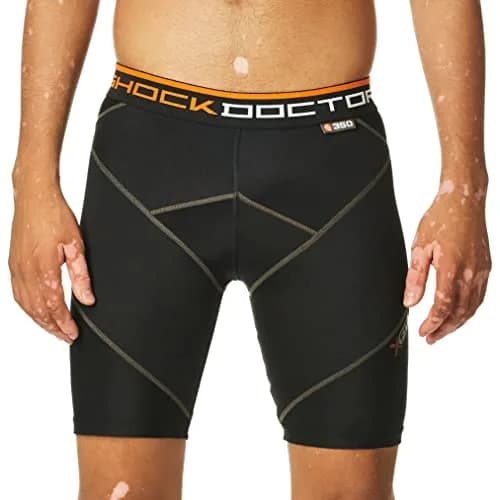Shock Doctor Ultra Pro Boxer Shorts with Ultra Cup Black Medium | Compression & Protection thumbnail 2