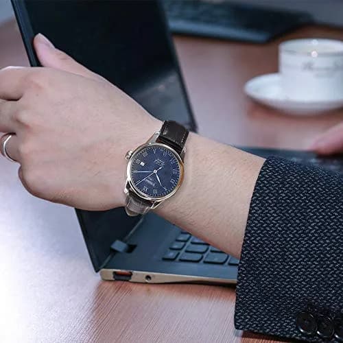 iStrap 20mm Leather Watch Band with Deployment Clasp | Classic Alligator Grain Calfskin Strap thumbnail 8
