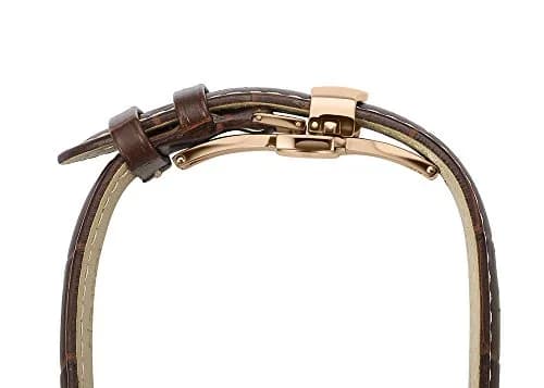 iStrap Leather Watch band -Alligator Grain Embossed Pattern Calfskin Replacement Strap-20mm | Classic Elegance for Men & Women thumbnail 6